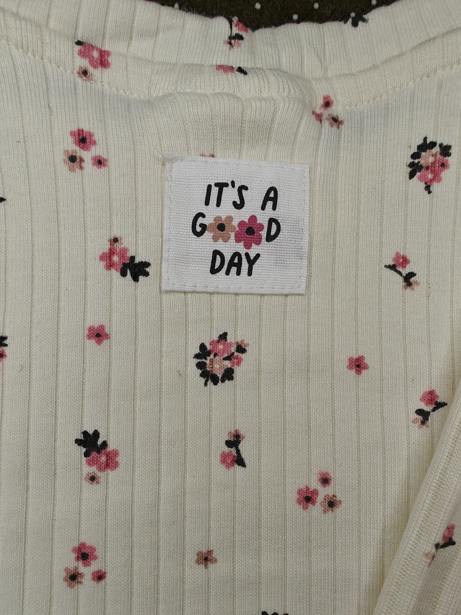 Toddler Girl Ribbed Cotton Floral Long-Sleeve Top - Image 4