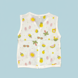 Unisex muslin cloth with tropical print