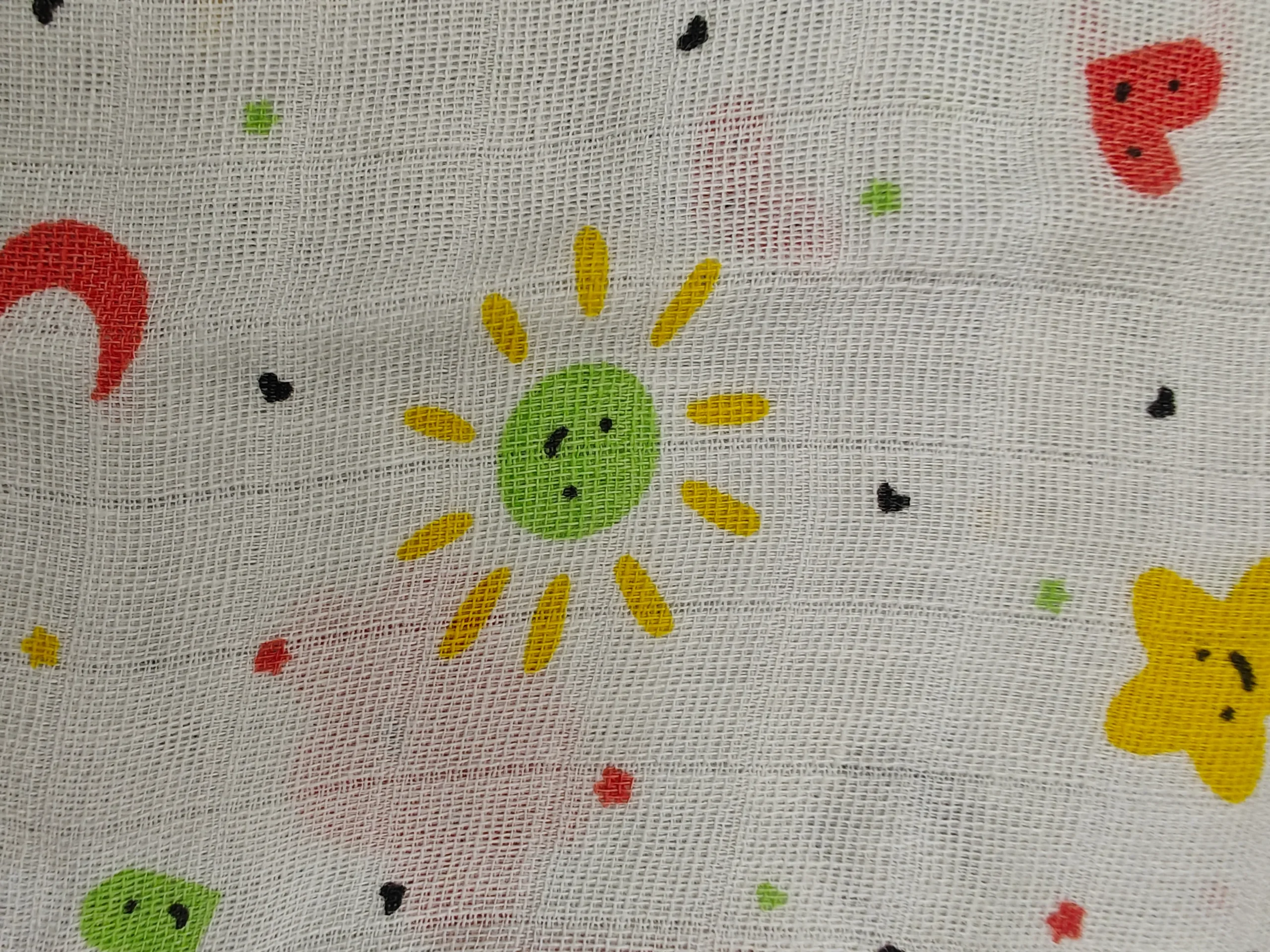 Girls muslin cloth with sun print