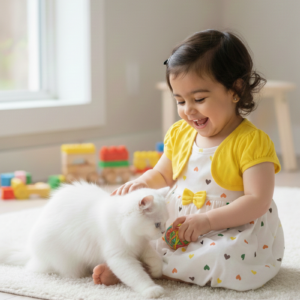 Disney Baby Girl Yellow Shrug & Heart Print Bubble Dress