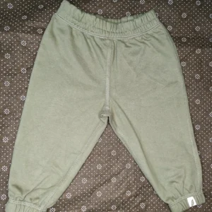 Baby Soft Knit Cotton Jogger Pants - Olive Green