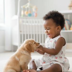 Baby Girls Sleeveless Cotton "Front Button" Frock - Cow & Cloud Print