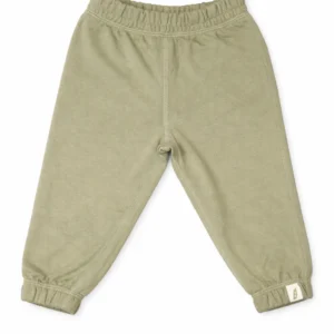 Baby Soft Knit Cotton Jogger Pants - Olive Green
