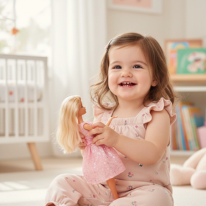 Ditsy Floral Flutter-Sleeve Baby Dungree